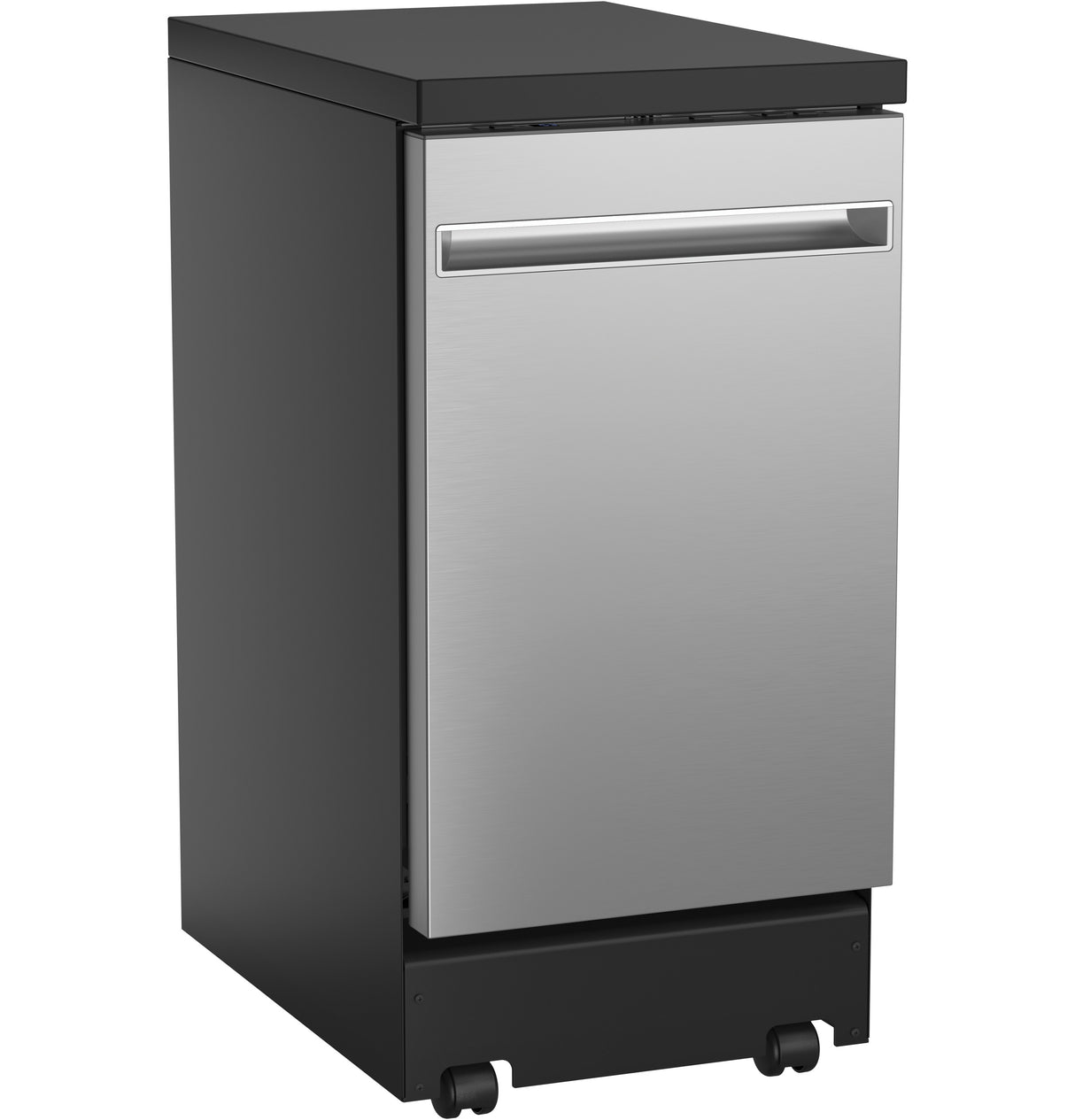 GE(R) ENERGY STAR(R) 18" Stainless Steel Interior Portable Dishwasher with Sanitize Cycle - (GPT145SSLSS)