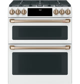 Caf(eback)(TM) 30" Smart Slide-In, Front-Control, Dual-Fuel, Double-Oven Range with Convection - (C2S950P4MW2)