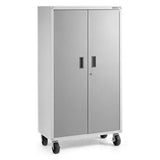 Ready-to-Assemble Mobile Storage Cabinet - Gray Slate