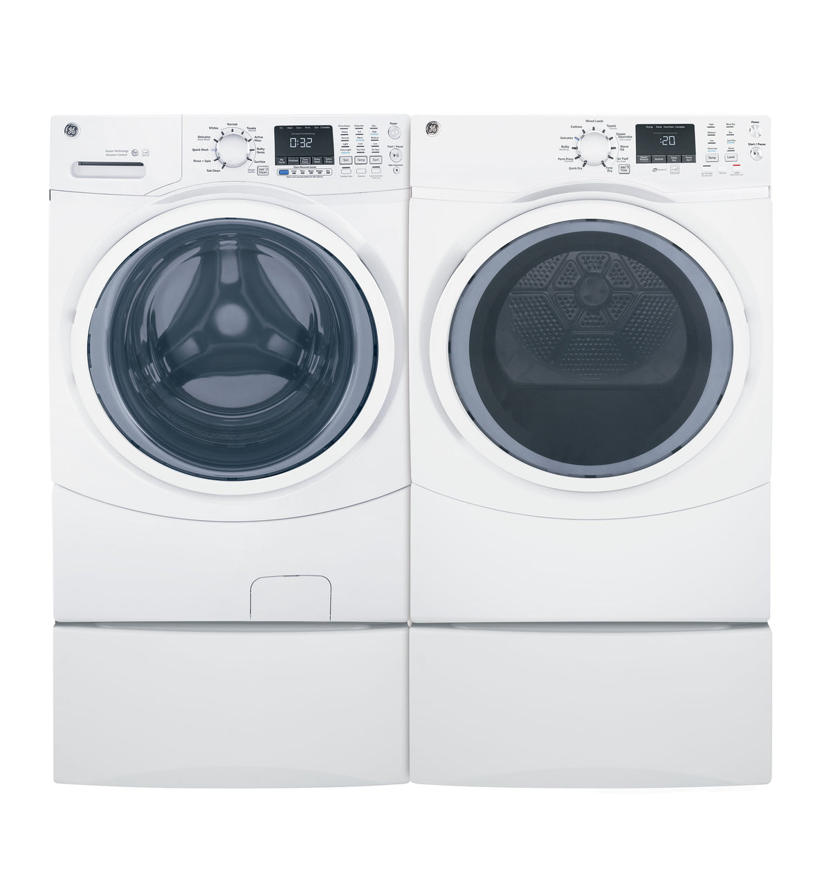 GE(R) ENERGY STAR(R) 4.5 cu. ft. Capacity Front Load Washer with Steam - (GFW450SSMWW)