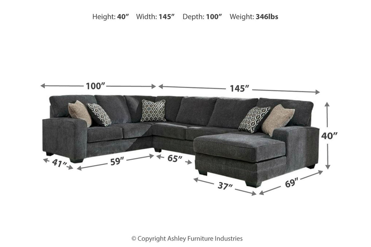 Tracling 3-piece Sectional With Ottoman - (72600U1)