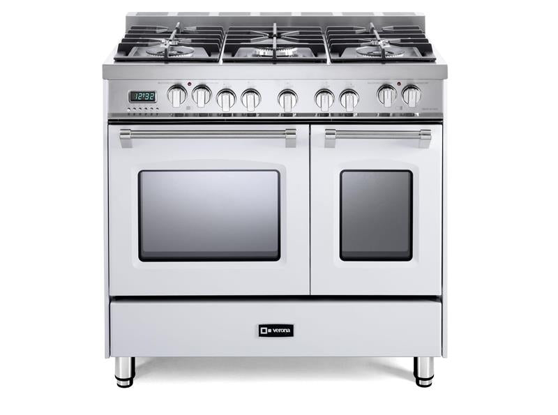 Prestige 36" Dual Fuel Double Oven Range - White - (VPFSGE365DW)