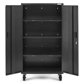 Ready-to-Assemble Mobile Storage Cabinet - Hammered Granite