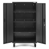 Ready-to-Assemble Mobile Storage Cabinet - Hammered Granite