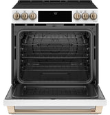 Caf(eback)(TM) 30" Smart Slide-In, Front-Control, Radiant and Convection Range - (CES700P4MW2)