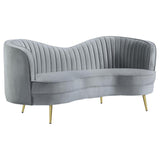 Sophia - Upholstered Channel Tufted Loveseat