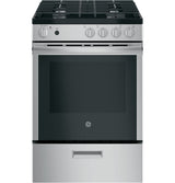 GE(R) 24" Steam Clean Free-Standing/Slide-in Gas Range - (JGAS640RMSS)