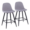 Pebble - Mid Century Casual Comfort Modern Counter Stool (Set of 2)