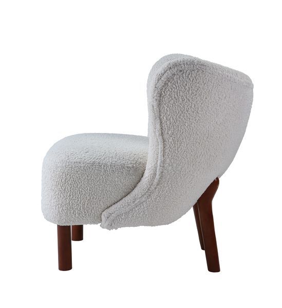 Zusud - Accent Chair - White Teddy Sherpa