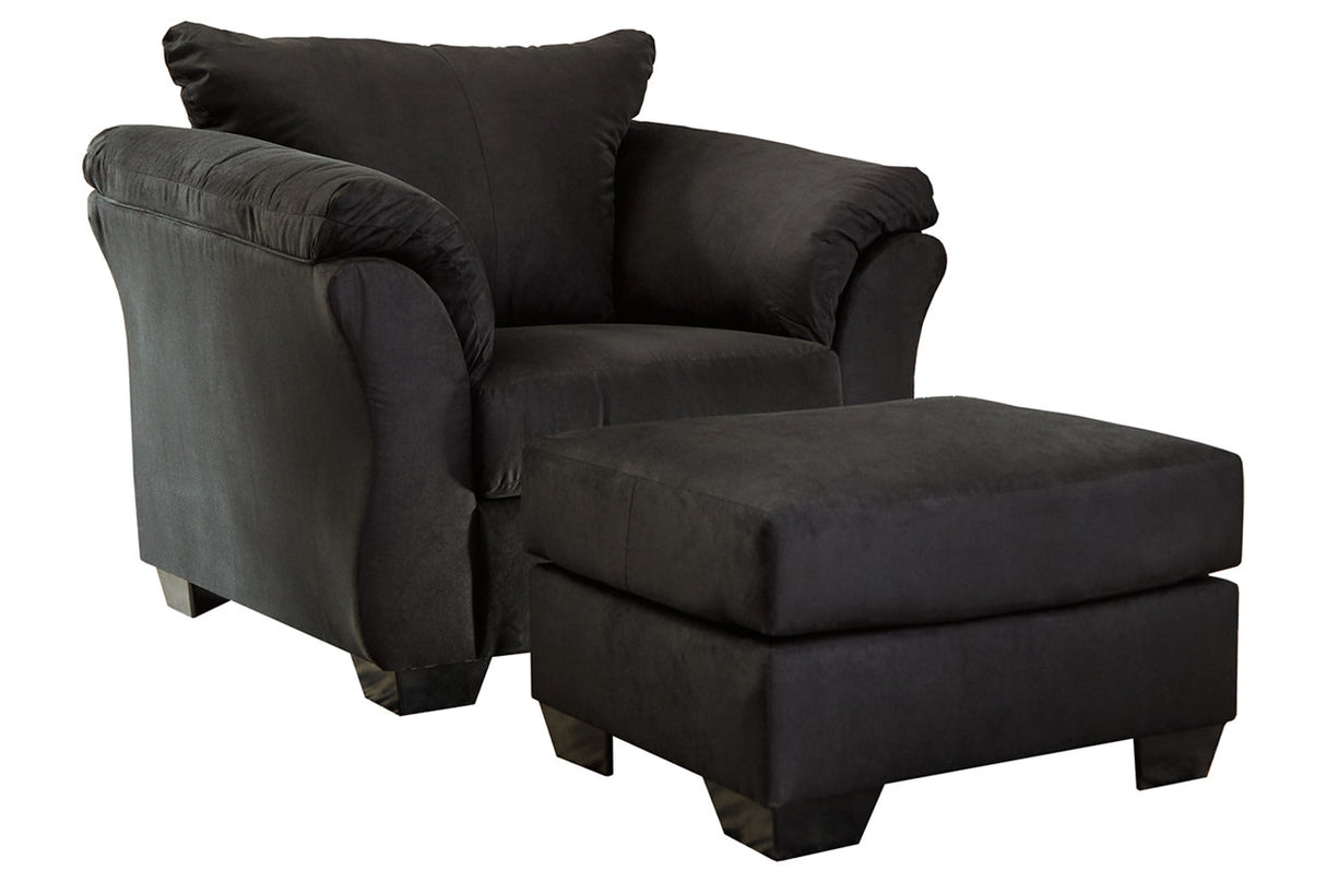 Darcy Chair and Ottoman - (75008U3)