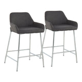 Daniella - Contemporary Fixed Height Counter Stool (Set of 2)