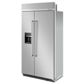 25.1 Cubic Feet 42" Built-In Side-By-Side Refrigerator With Ice And Water Dispenser