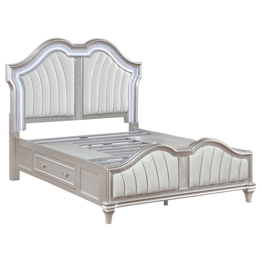 Evangeline - Storage Bed With LED Headboard