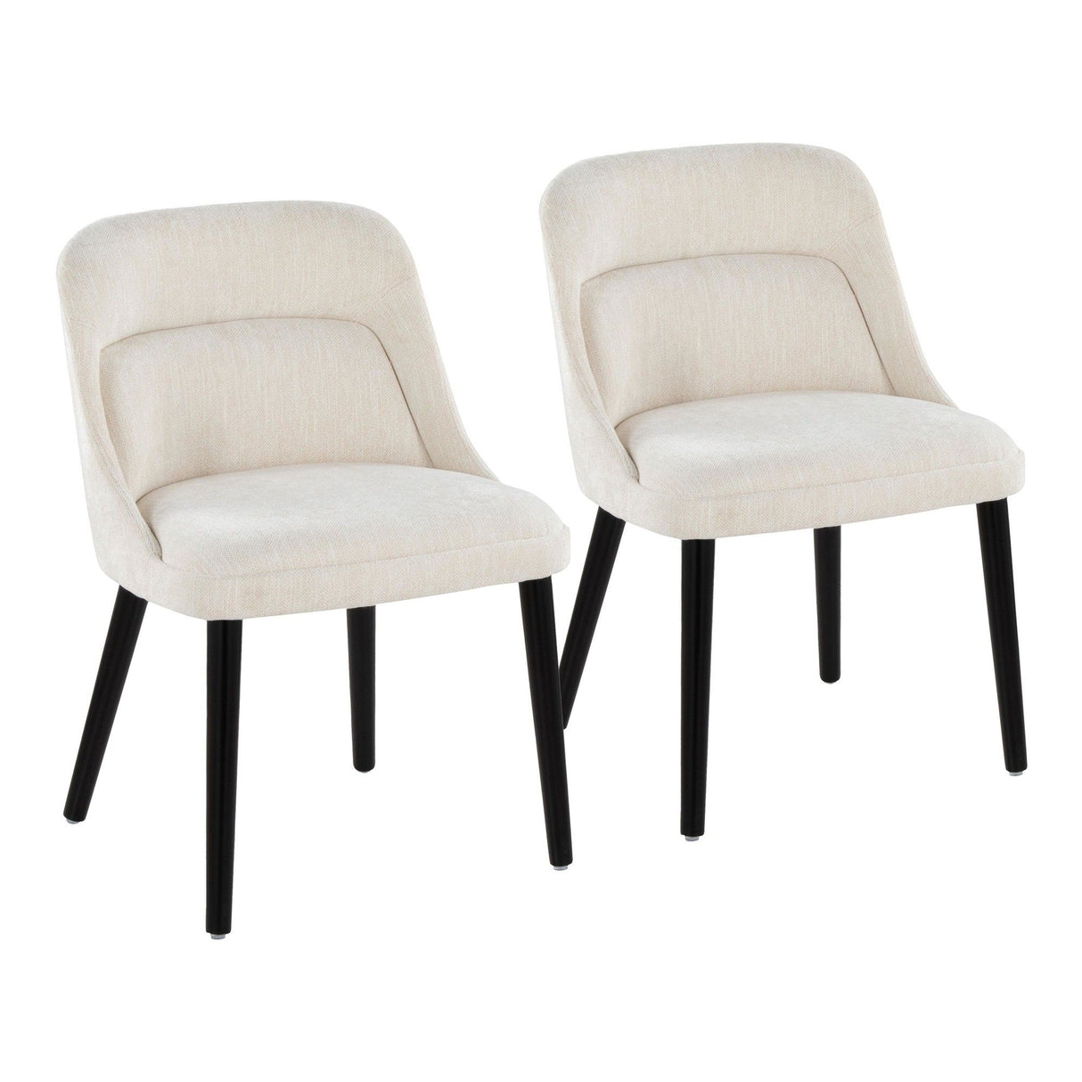 Rina - Dining Chair - Black Wood (Set of 2)