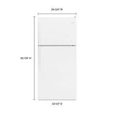 30" Wide Top-Freezer Refrigerator - White