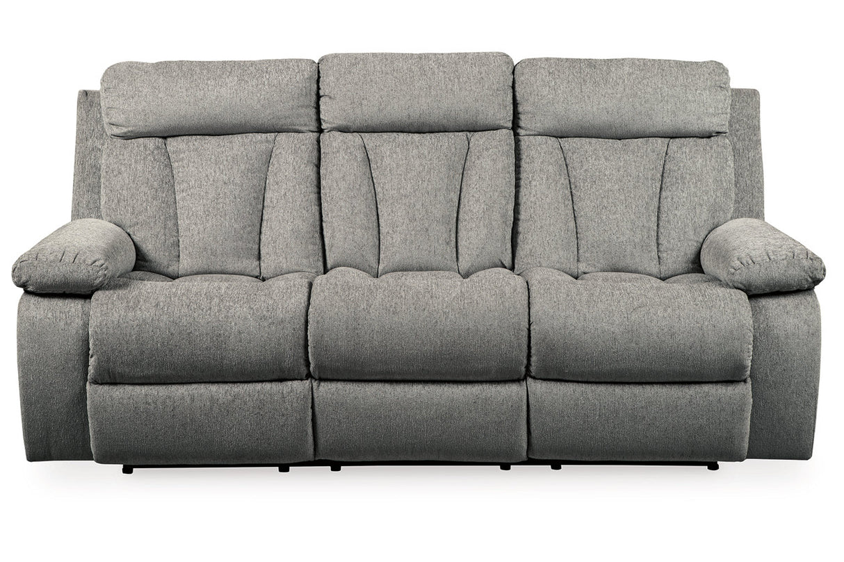 Mitchiner Reclining Sofa With Drop Down Table - (7620489)