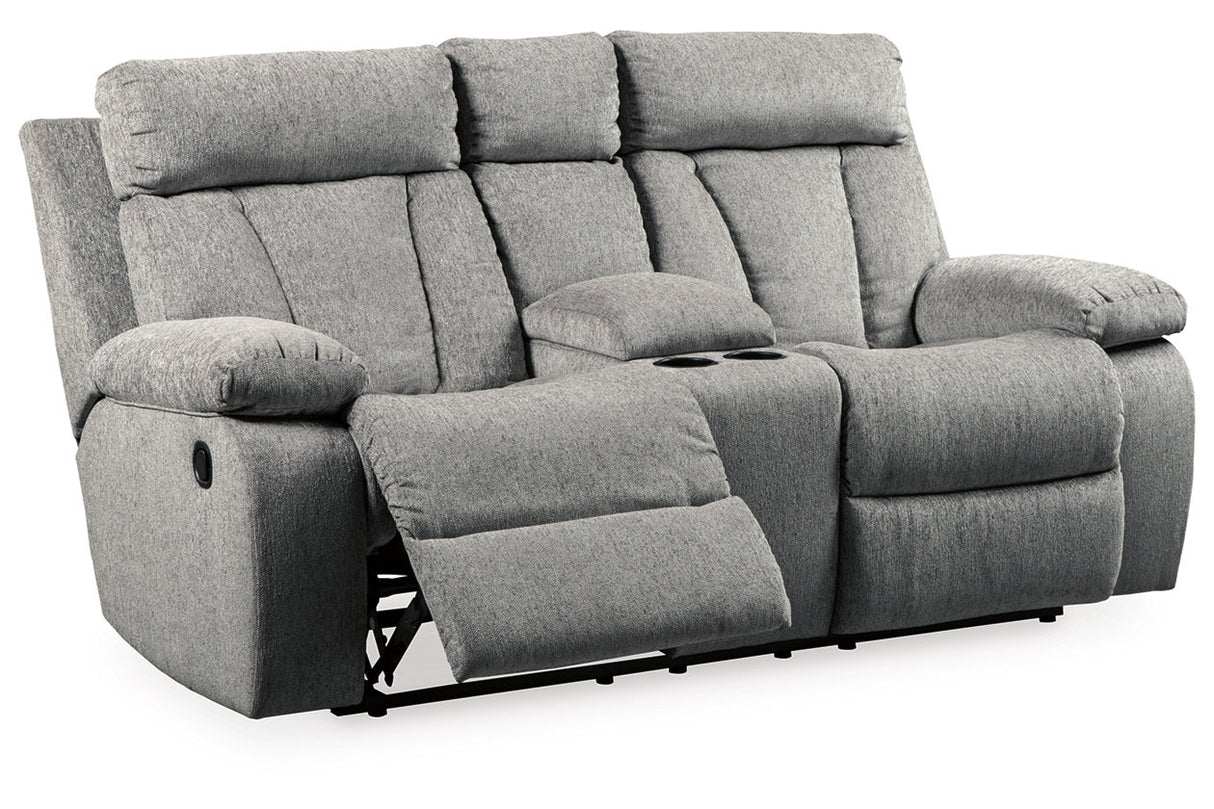 Mitchiner Reclining Loveseat With Console - (7620494)