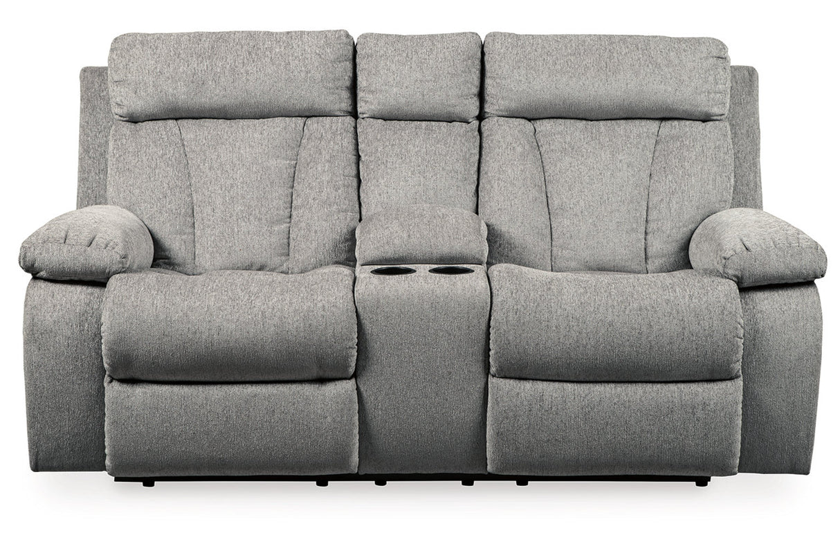 Mitchiner Reclining Loveseat With Console - (7620494)