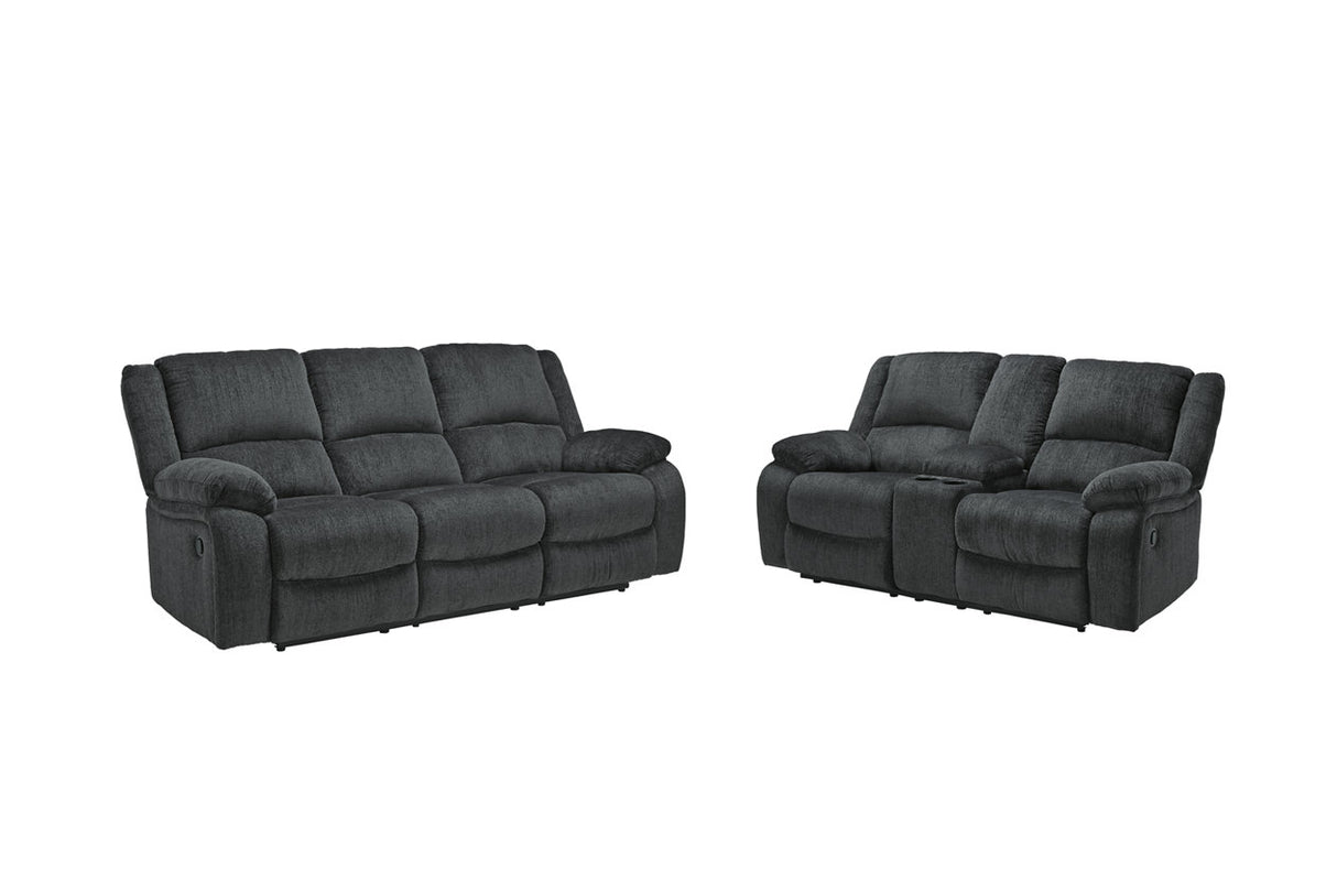 Draycoll Reclining Sofa and Loveseat - (76504U1)