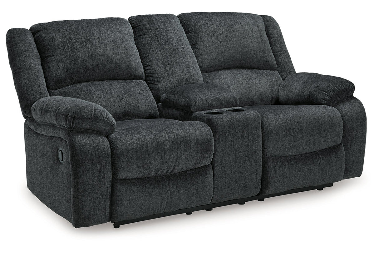Draycoll Reclining Loveseat With Console - (7650494)