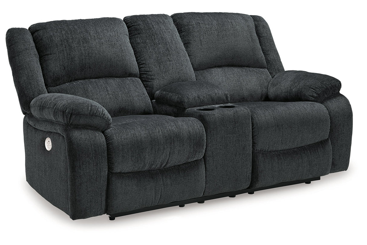 Draycoll Power Reclining Loveseat With Console - (7650496)