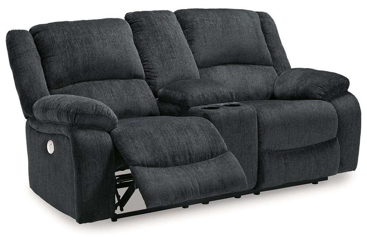 Draycoll Power Reclining Loveseat With Console - (7650496)