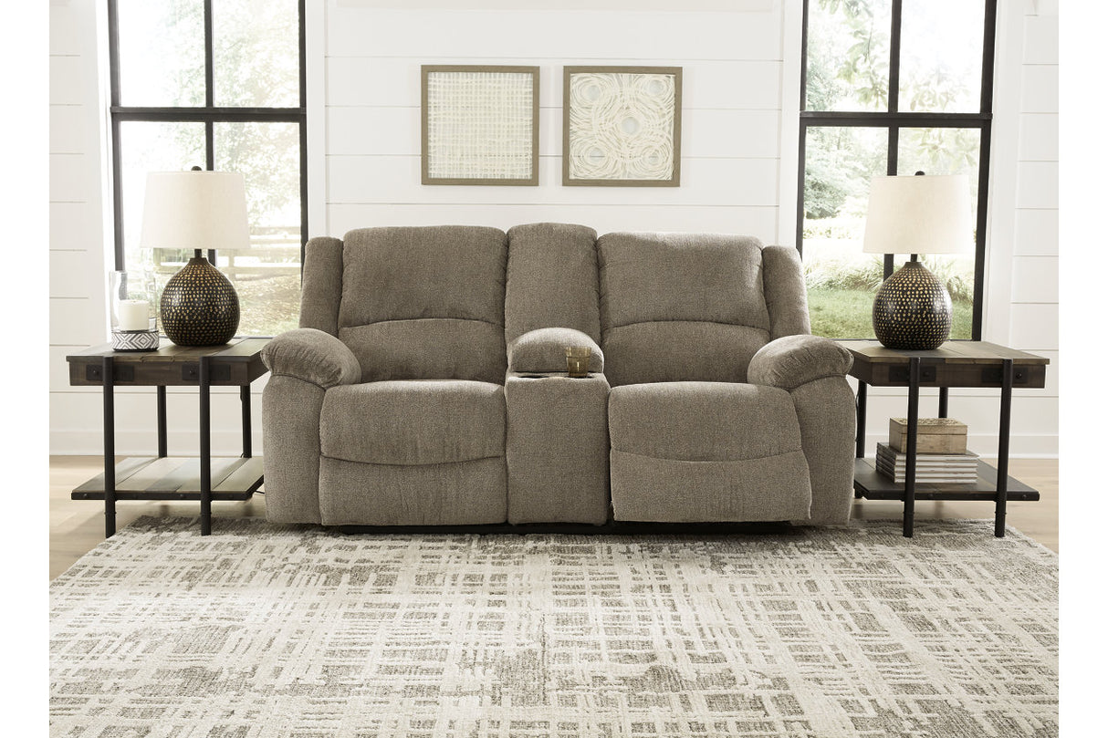 Draycoll Reclining Loveseat With Console - (7650594)