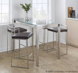 Folia - Pebble Dining Set - Glass Top