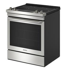 30" Wide Slide-In Electric Range With Air Fry - 64 Cubic Feet - Gray