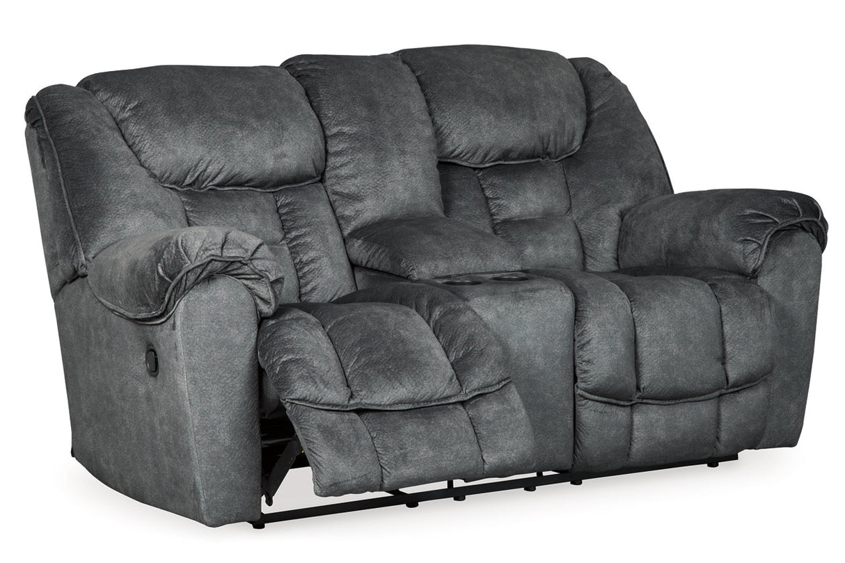 Capehorn Reclining Loveseat With Console - (7690294)