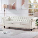 Rolled Arm Chesterfield 3 Seater Sofa