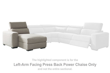 Mabton Left-arm Facing Power Reclining Back Chaise - (7700579)