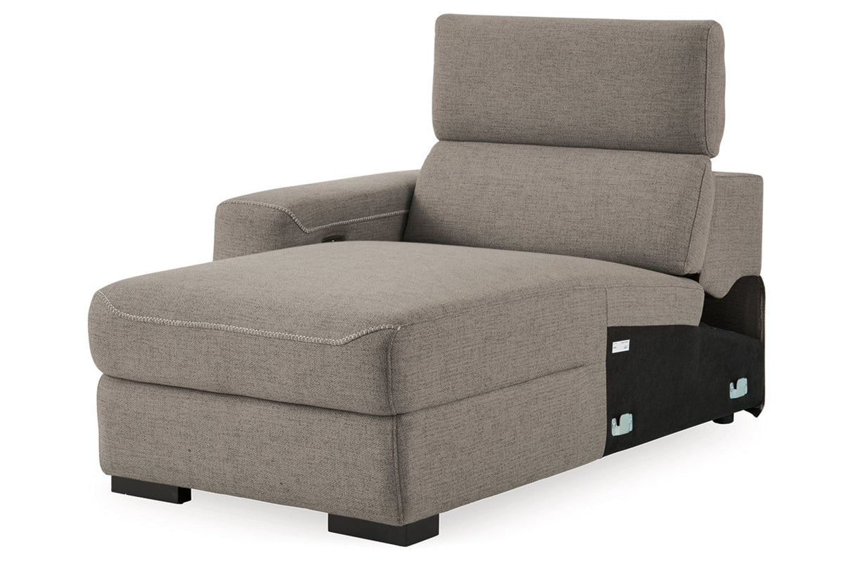 Mabton Left-arm Facing Power Reclining Back Chaise - (7700579)