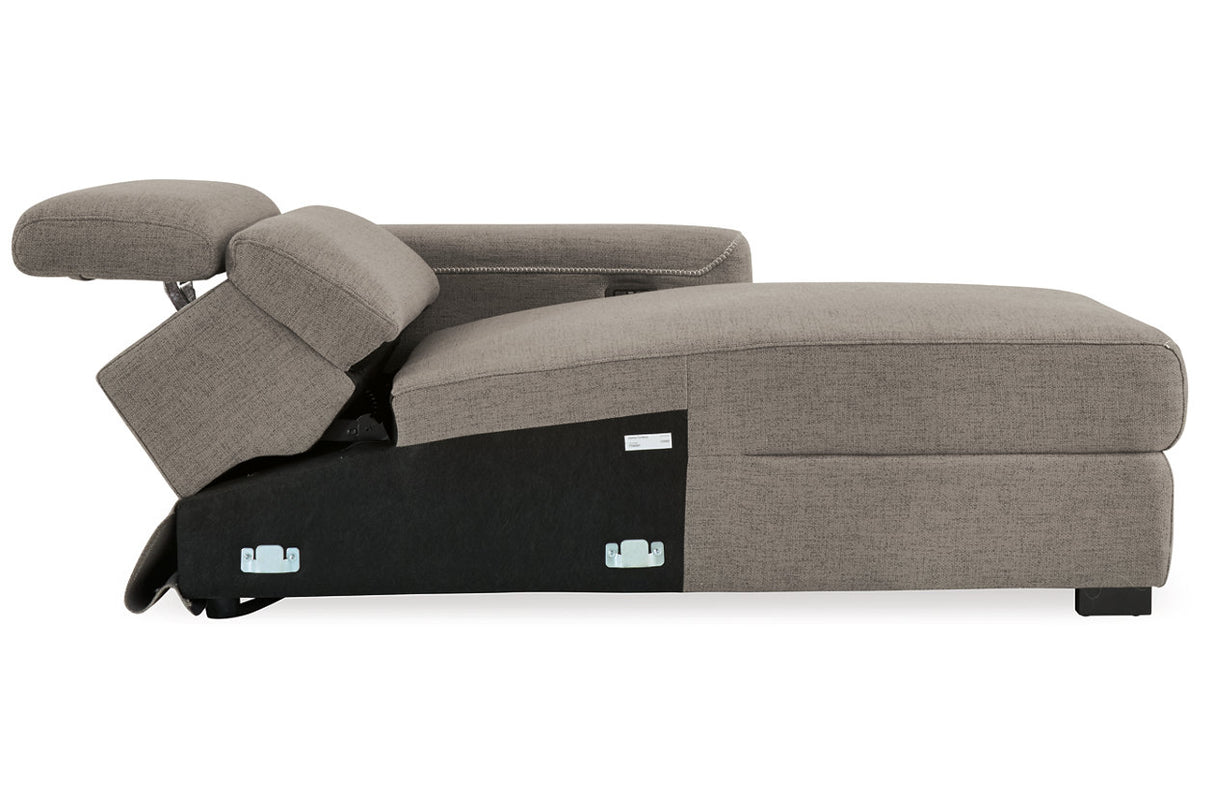Mabton Right-arm Facing Power Reclining Back Chaise - (7700597)