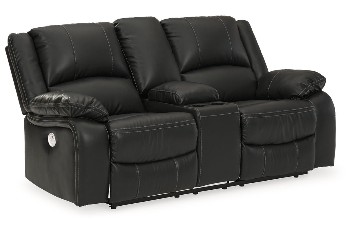 Calderwell Power Reclining Loveseat With Console - (7710196)