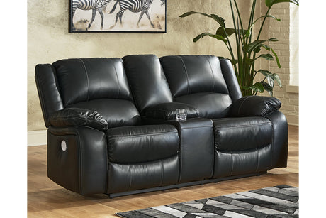 Calderwell Power Reclining Loveseat With Console - (7710196)