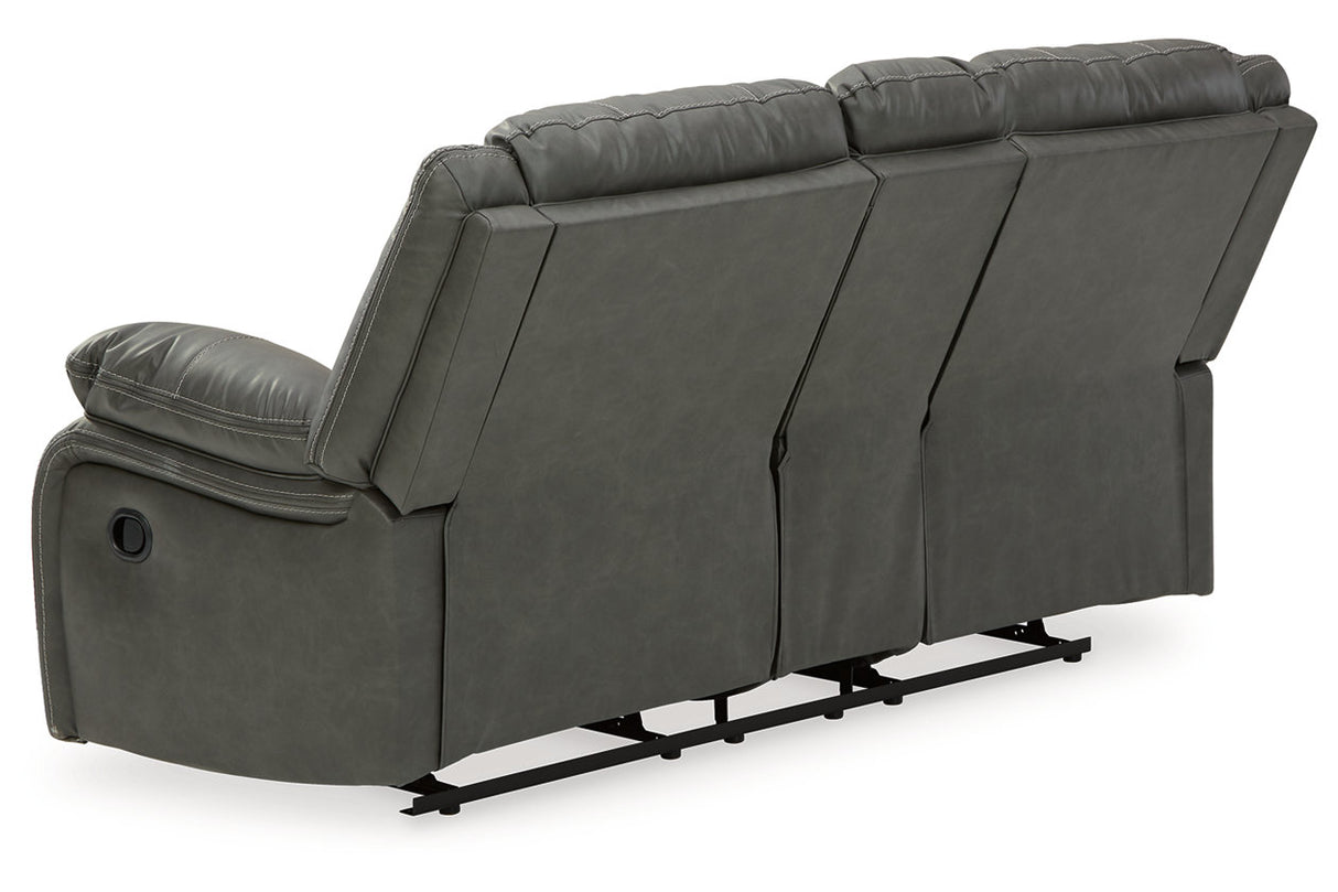 Calderwell Reclining Loveseat With Console - (7710394)