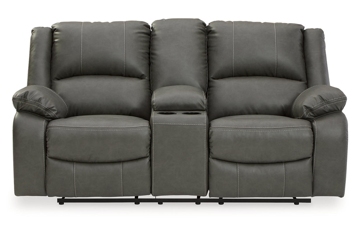 Calderwell Power Reclining Loveseat With Console - (7710396)