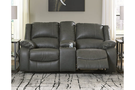 Calderwell Reclining Loveseat With Console - (7710394)