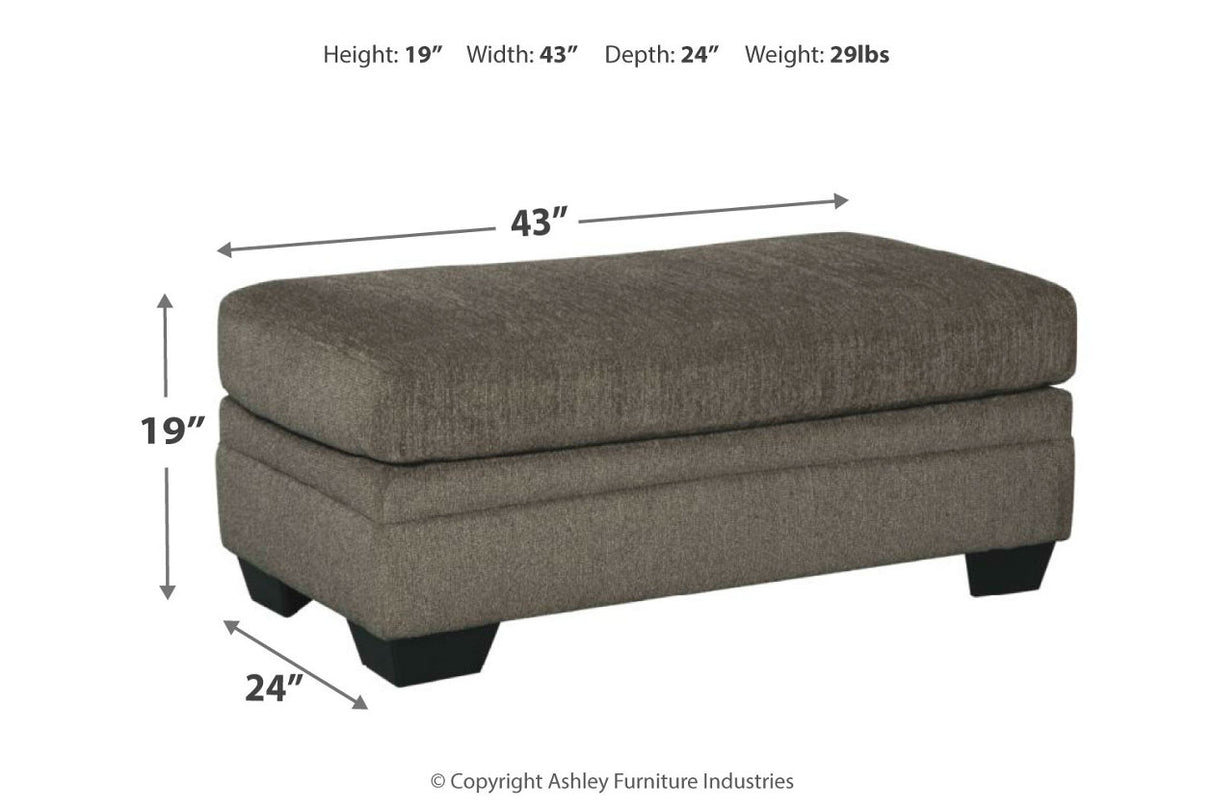 Dorsten Chair and Ottoman - (77204U3)