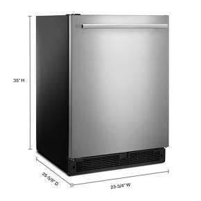 24" Wide Undercounter Refrigerator With Towel Bar Handle - 5.1 Cubic Feet