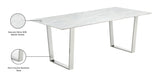 Carlton - Dining Table - Pearl Silver - Steel