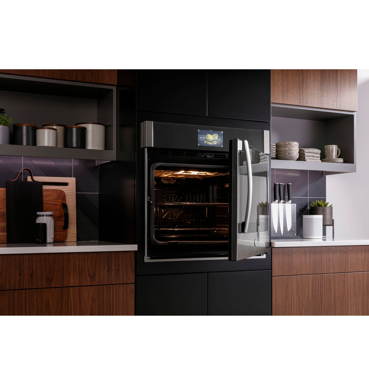 GE Profile(TM) 30" Smart Built-In Convection Single Wall Oven with Left-Hand Side-Swing Doors - (PTS700LSNSS)