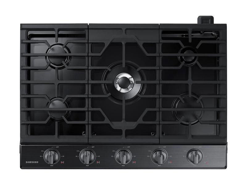 30" Smart Gas Cooktop with Illuminated Knobs in Black Stainless Steel - (NA30N6555TG)