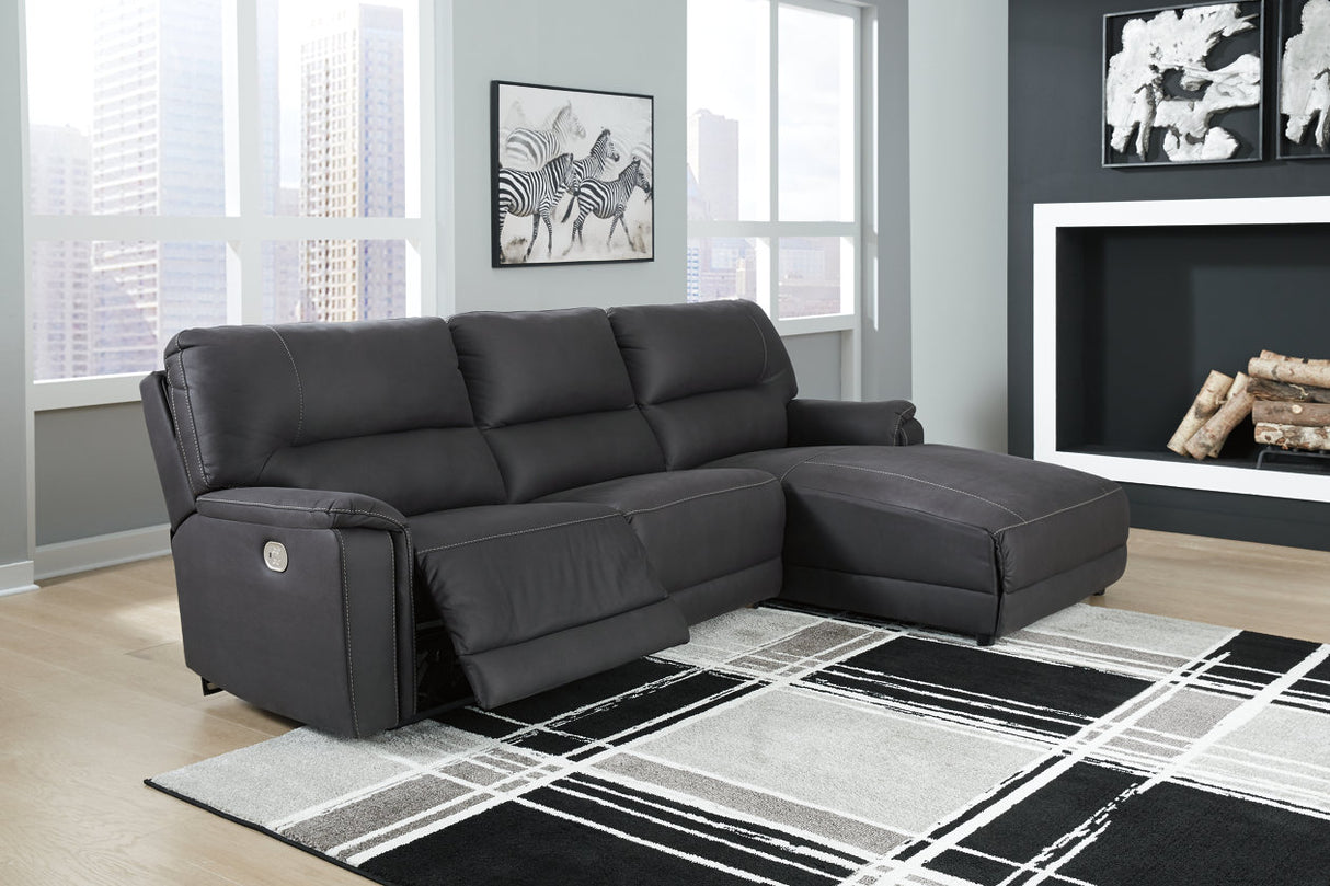 Henefer 3-piece Power Reclining Sectional With Chaise - (78606S1)