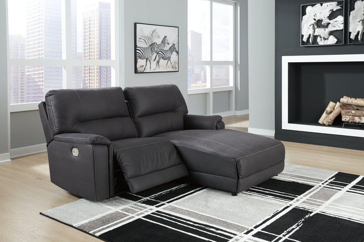 Henefer 2-piece Power Reclining Sectional With Chaise - (78606S3)