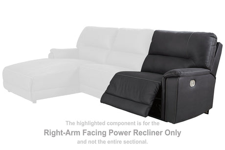Henefer Right-arm Facing Power Recliner - (7860662)