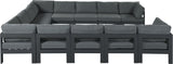 Nizuc - Outdoor Patio Modular Sectional 12 Piece - Grey