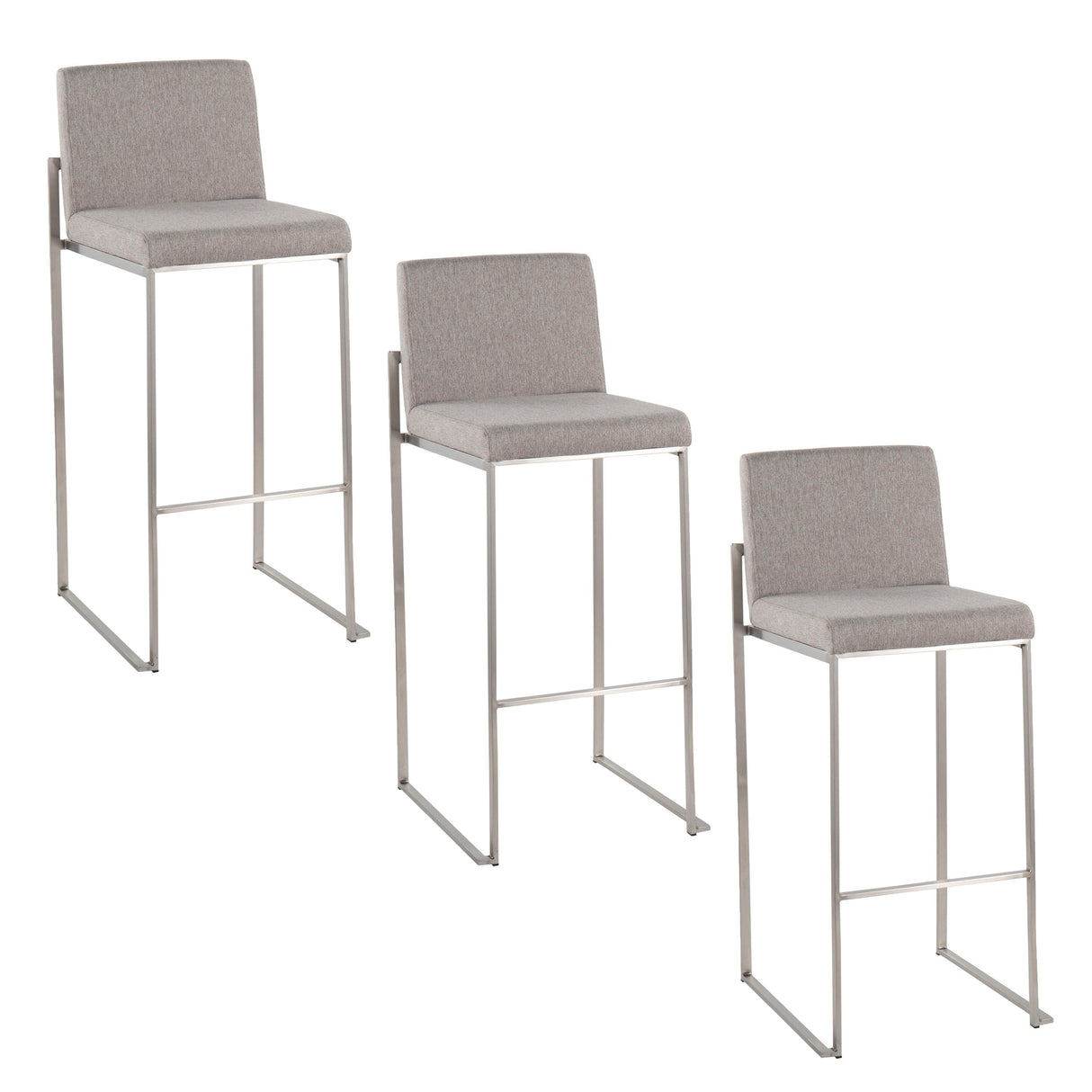 Fuji - Contemporary And Modern Elegance High Back Barstool