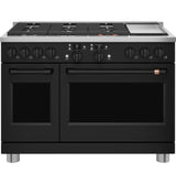 Caf(eback)(TM) 48" Smart Dual-Fuel Commercial-Style Range with 6 Burners and Griddle (Natural Gas) - (C2Y486P3TD1)